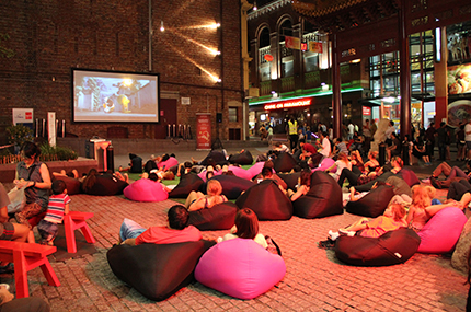 chinatown, beanbag cinema